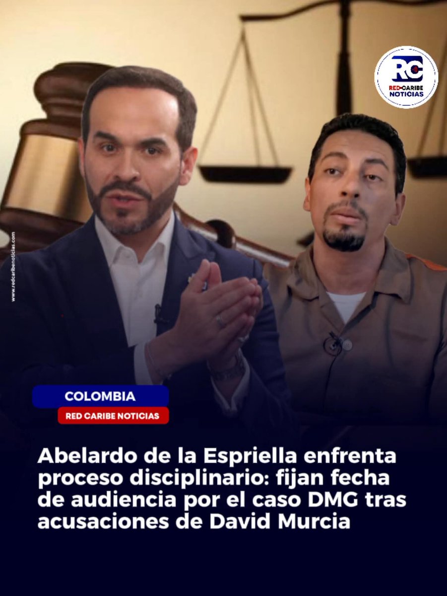 La comisión de disciplina judicial fijó para el 4 de junio la audiencia inicial contra <a href="/AbelardoPTE/">De La Espriella Presidente</a>  frente a las acusaciones presentadas por David Murcia...
QUE BELLEZA DE CANDIDATO TIENE EL #Matarife Y LA ULTRADERECHA.