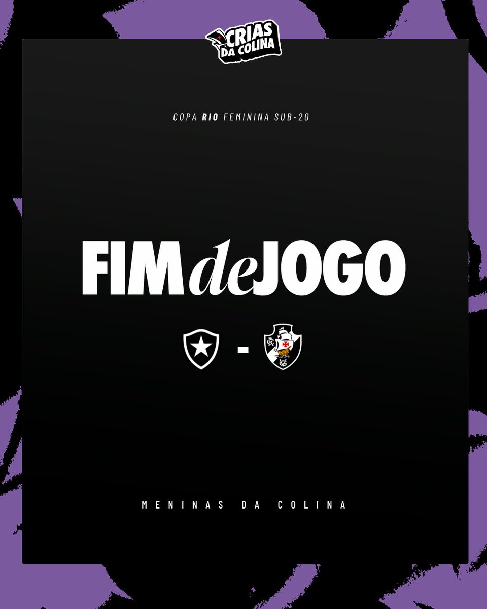 vasco_feminino's tweet photo. Fim de jogo.
O Sub-20 volta a campo no próximo domingo (19), contra o Flamengo, pela 6ª rodada da Copa Rio da categoria, no estádio da Gávea.
#BOTxVAS 2️⃣-1️⃣
#CopaRioFemininaSub20
#CriasDaColina
#VascoDaGama https://t.co/e9EZhIEJRg