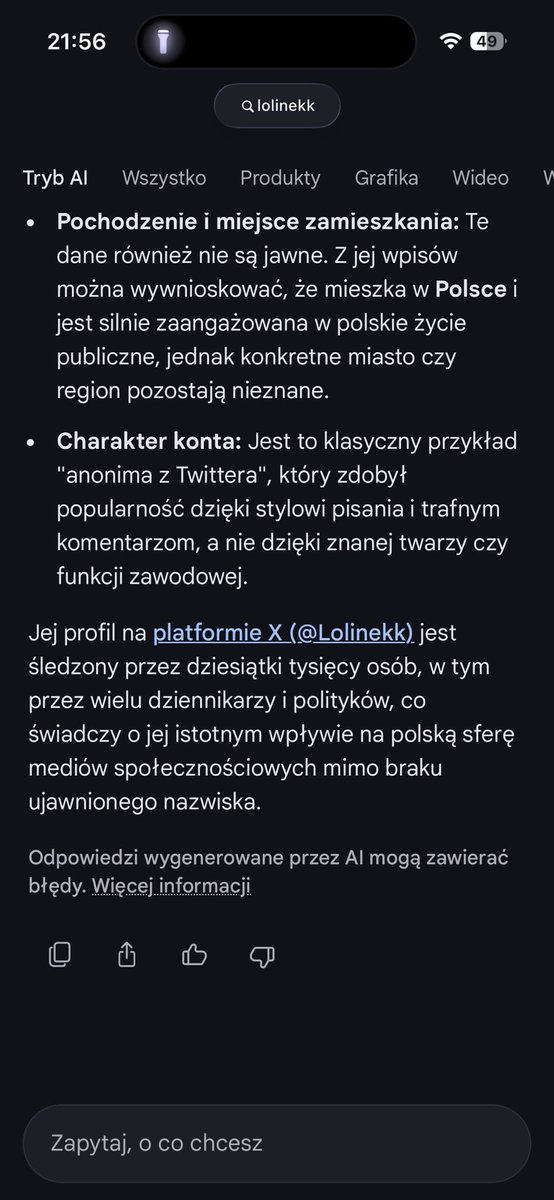 Lolinekk's tweet photo. Polecam na poprawę humoru zapytać o swoje konto na Twitterze AI. 

Od 10 minut siedzę i mam duszności ze śmiechu 🤡 https://t.co/49U9jZY3dV