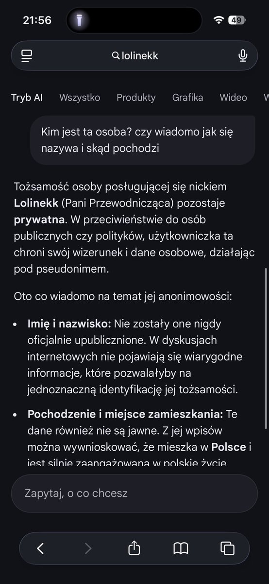 Lolinekk's tweet photo. Polecam na poprawę humoru zapytać o swoje konto na Twitterze AI. 

Od 10 minut siedzę i mam duszności ze śmiechu 🤡 https://t.co/49U9jZY3dV