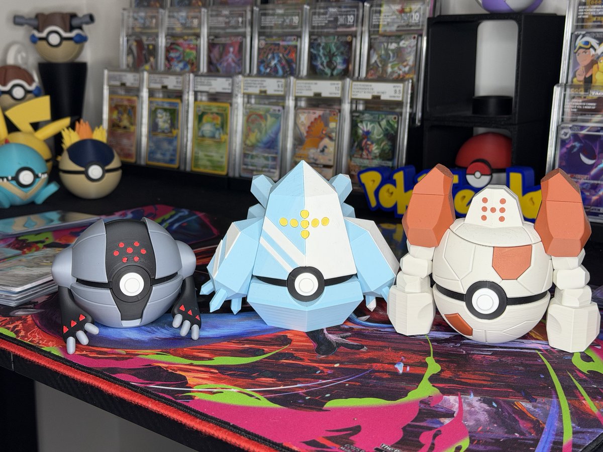 PokeTeeJay's tweet image. Regi-ball ⚙️ 🧊 🪨 
#Pokemon #3DPrinting