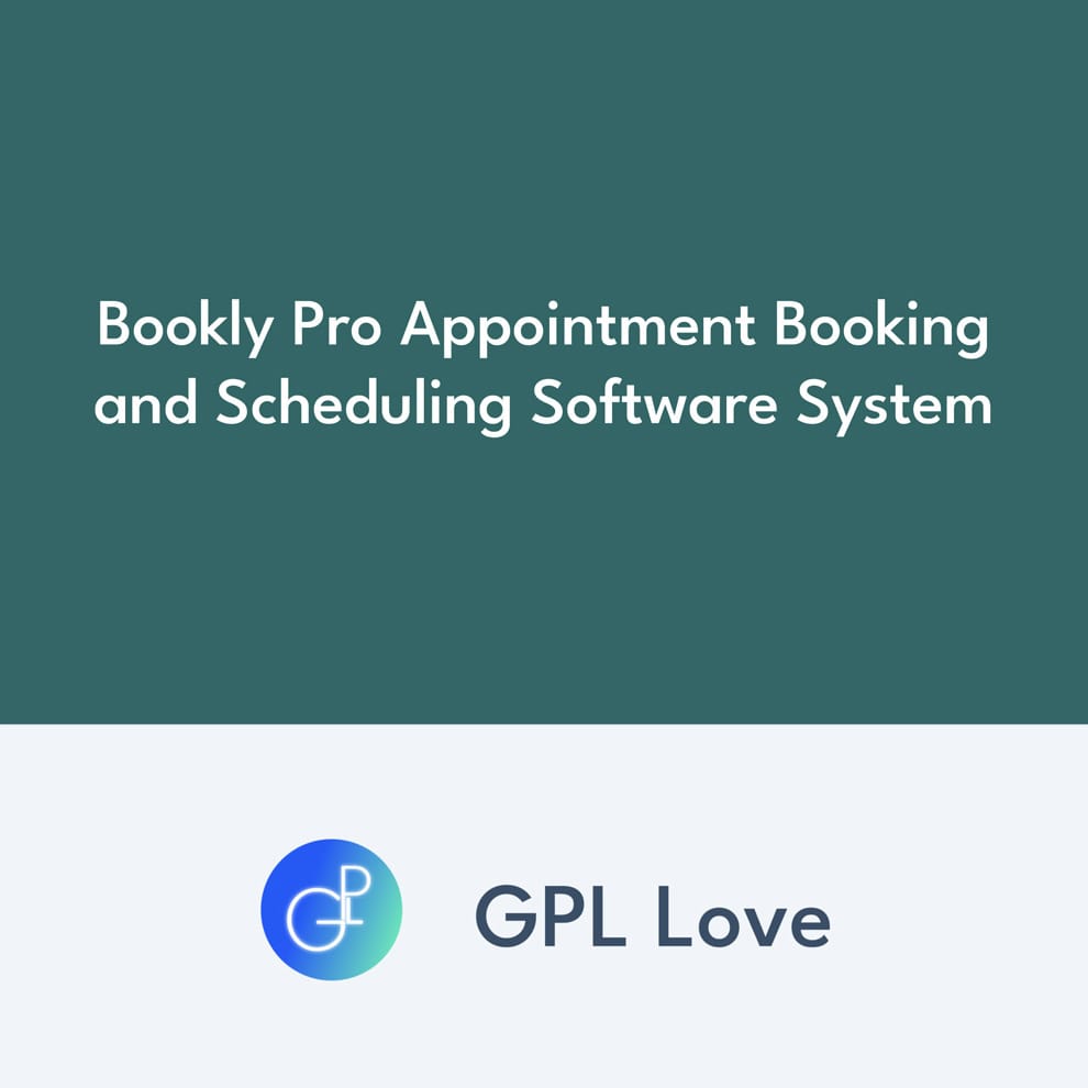 LoveGpl's tweet image. Bookly Pro Appointment Booking and Scheduling Software System 9.8
Only 4.59 
tinyurl.com/2cboyett

#Customization #Plugins #WordpressPlugins #Codecanyon