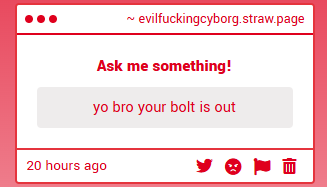 IAmAEvilPaladin's tweet image. Dont got one #girl #Woman #GirlCyborg