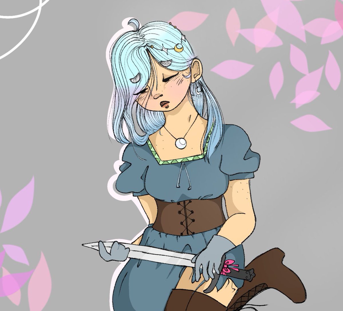 rainndeer_'s tweet photo. she'd give her life for her kingdom's princess ` ♡

#eeeosc #moondiary https://t.co/zZjKIFbXbQ