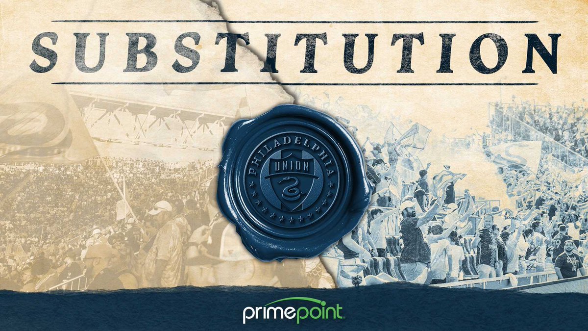 PhilaUnion's tweet image. 65' | Sub

OFF: Bender
ON: Alladoh

#DOOP | 🔔 1-1 🔵 | @primepoint
