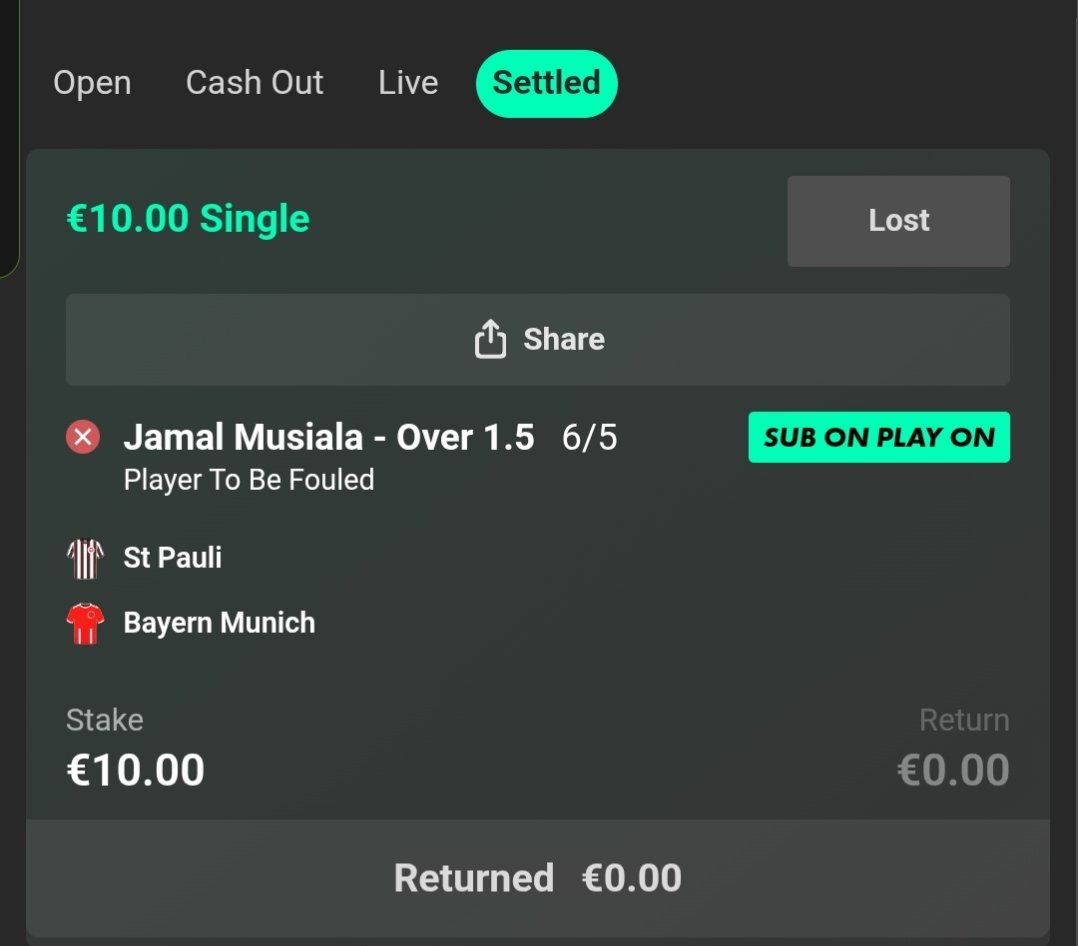 rory_murphy13's tweet photo. @AndyRobsonTips how has this bet lost? Ndiaye came on for musiala and got fouled twice. It https://t.co/KvFsxWhdYR