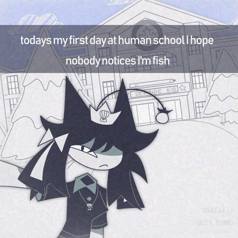 Mermori | OMORI & FPE MERMAID AUS! tweet media