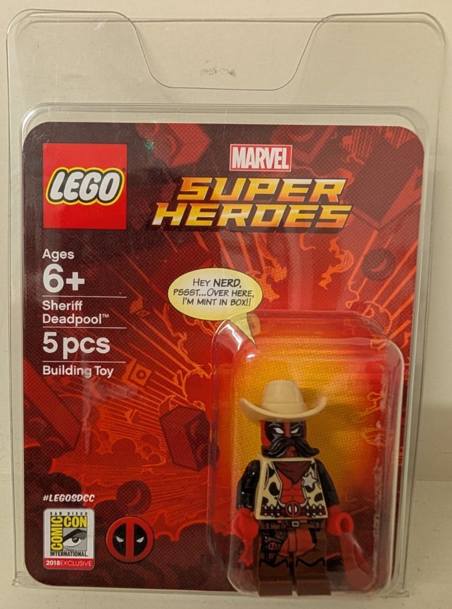 Lego_enthusiast's tweet image. LEGO SDCC 2018 Sheriff Deadpool Minifigure Brand New

Ends Sun 12th Apr @ 4:20pm

ebay.co.uk/itm/2574500018…

#ad #lego #afol