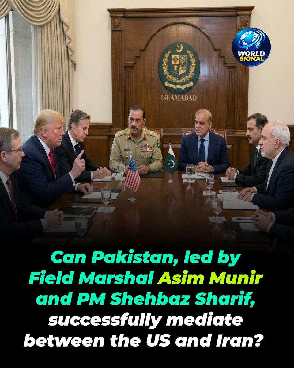Firstchoice0010's tweet photo. Do you believe mediation by Field Marshal Asim Munir and Shehbaz Sharif will succeed in US–Iran talks?
#Islamabad_Accord
#IslamabadTalks https://t.co/yRlyLm1VAy
