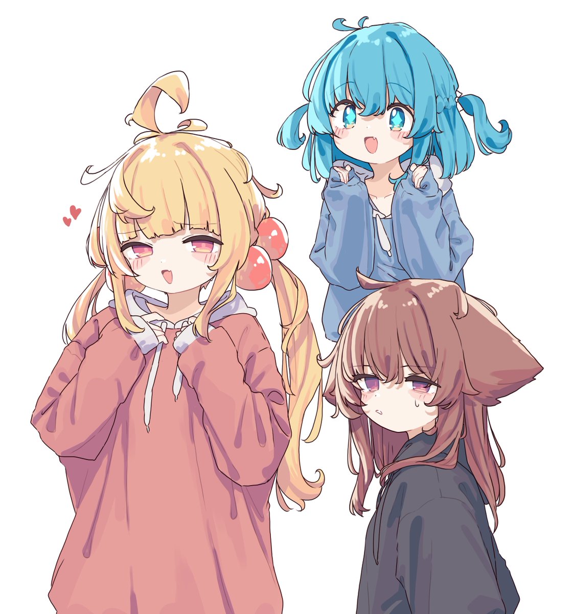 「うちのこパーカー～」|とりのイラスト