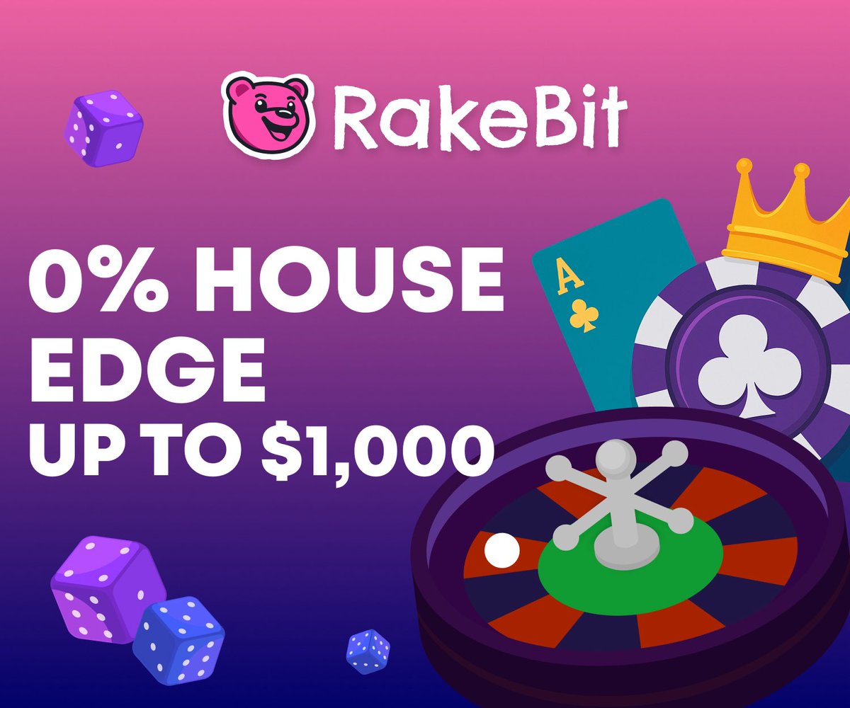 udyszn's tweet image. personally i feel @rakebitcom isn’t talked about enough. 100% rakeback on your first $1k wagered is literally INSANE!!

0% house edge on levels 1–9, no kyc, 7,000+ games, crypto supported

the higher you climb, the more they pay you to play. 🚀

link in comments ⬇️