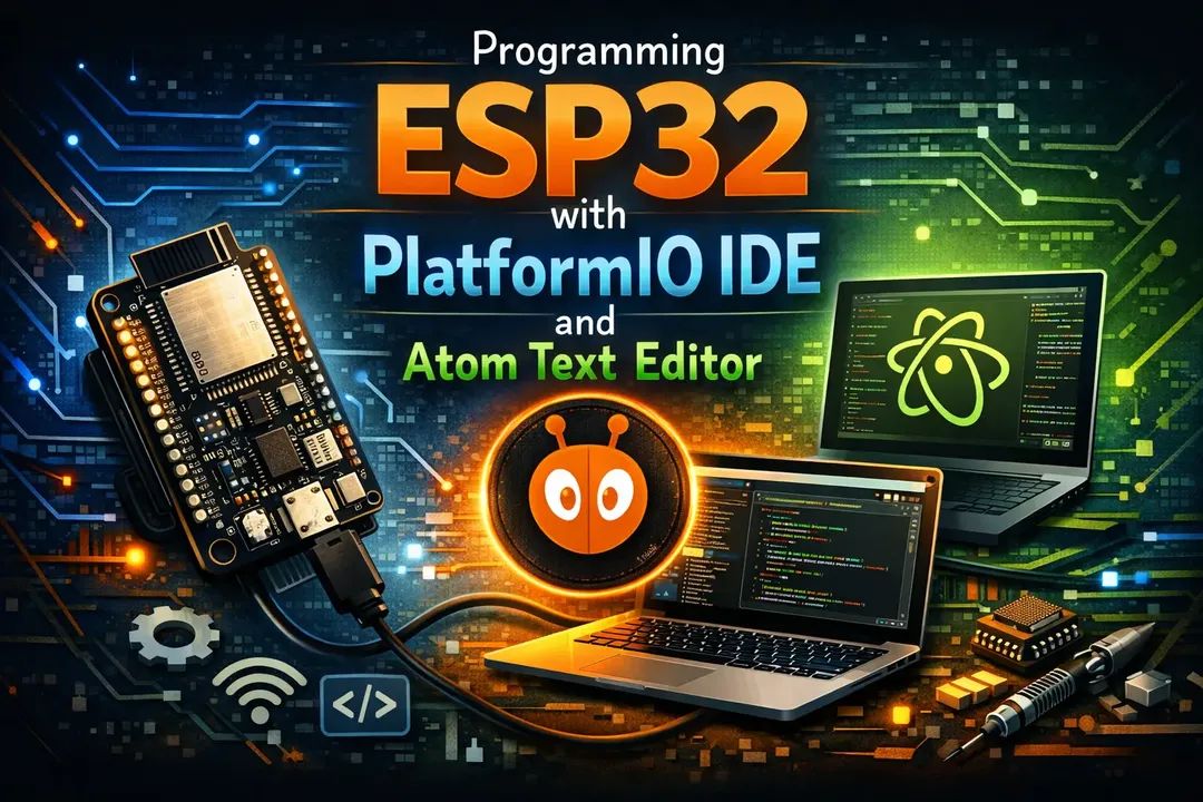 ebokify's tweet photo. Programming ESP32 with PlatformIO IDE and Atom Text Editor 
https://t.co/WzqYm0E639 

🔥 Top 6 ESP32 eBooks for $20
https://t.co/Hxqate8M7u

#ESP32 #ESP32S3 #ESP32C6 #ESP32CAM #ESP32Display #ESP32Project #ESP32Tutorial #Espressif #Arduino #IoT #Microcontroller #EmbeddedSystems https://t.co/dR5p9oieMg