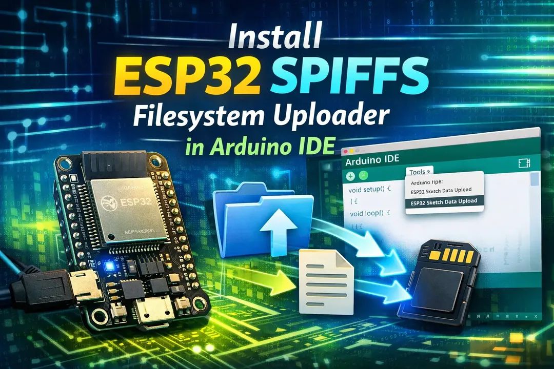 ebokify's tweet photo. Install ESP32 SPIFFS Filesystem Uploader in Arduino IDE 
https://t.co/SjZCPFhXli 

🔥 Top 6 ESP32 eBooks for $20
https://t.co/Hxqate8M7u

#ESP32 #ESP32S3 #ESP32C6 #ESP32CAM #ESP32Display #ESP32Project #ESP32Tutorial #Espressif #Arduino #IoT #Microcontroller #EmbeddedSystems https://t.co/Nv30KXZ5gG