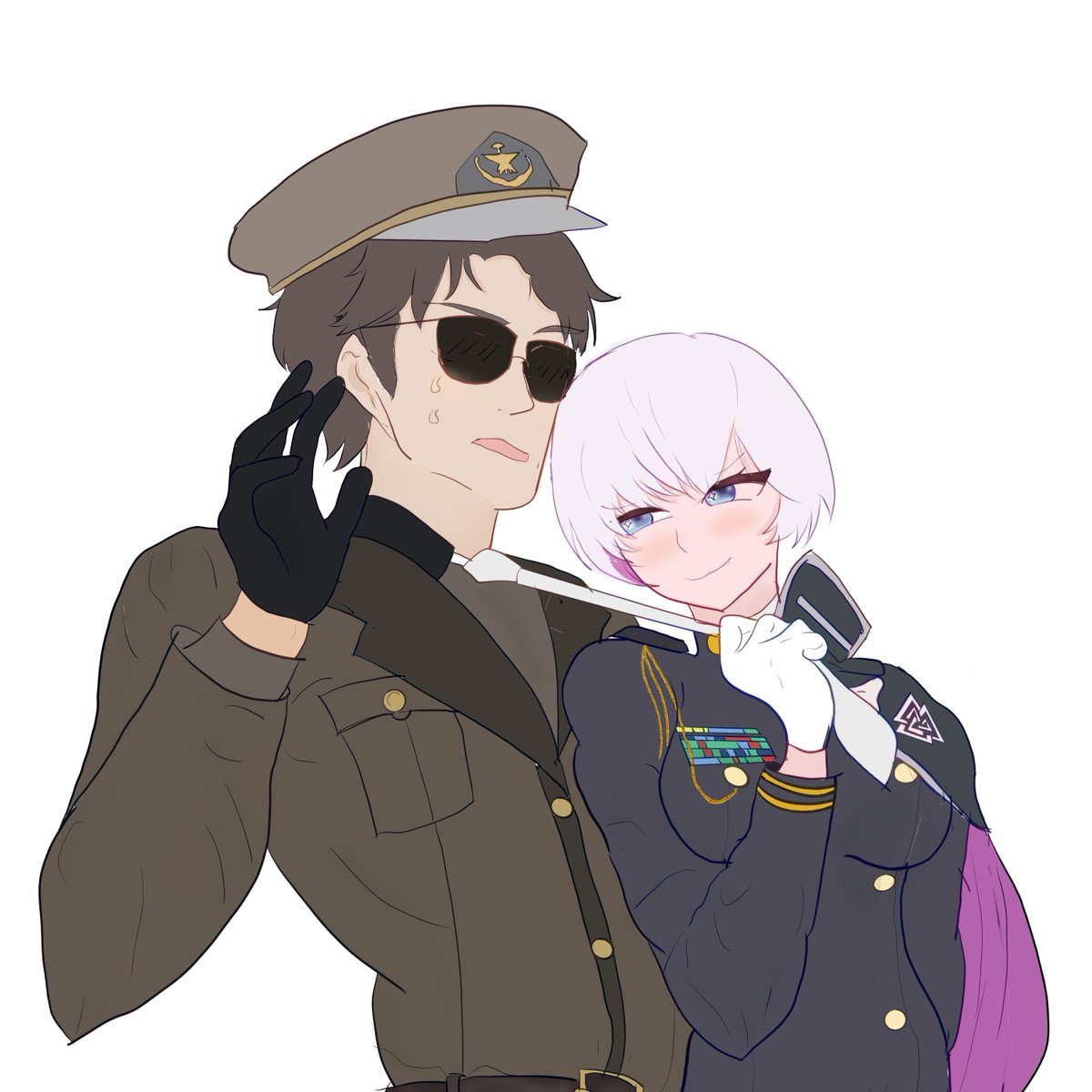 obs7_yx's tweet photo. Lilith &amp; Andersen
#nikke https://t.co/zQFoe5pjtB