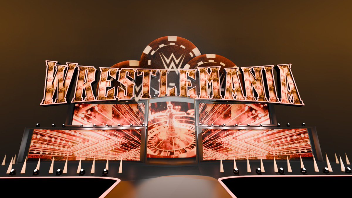 ssss_wrestling's tweet image. #Wrestlemania  Vegas Concept Stage Design …..let’s hope the real stage looks better 🔥🔥

#wwe #cmpunk #romanreigns #wwe2k26