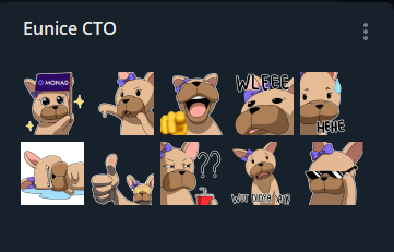Stickers pack is live on telegram!🐶

t.me/addstickers/Eu…

Join us: t.me/EuniceCTO