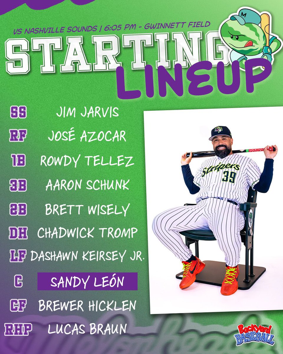 GoStripers's tweet photo. watch and learn kids

📍: Gwinnett Field
⏰: 6:05pm
📻/📺: https://t.co/cmnejywP0P, Peachtree Sports Network
🗒️: https://t.co/dPOznY2YQm https://t.co/QWMVcvO73Y