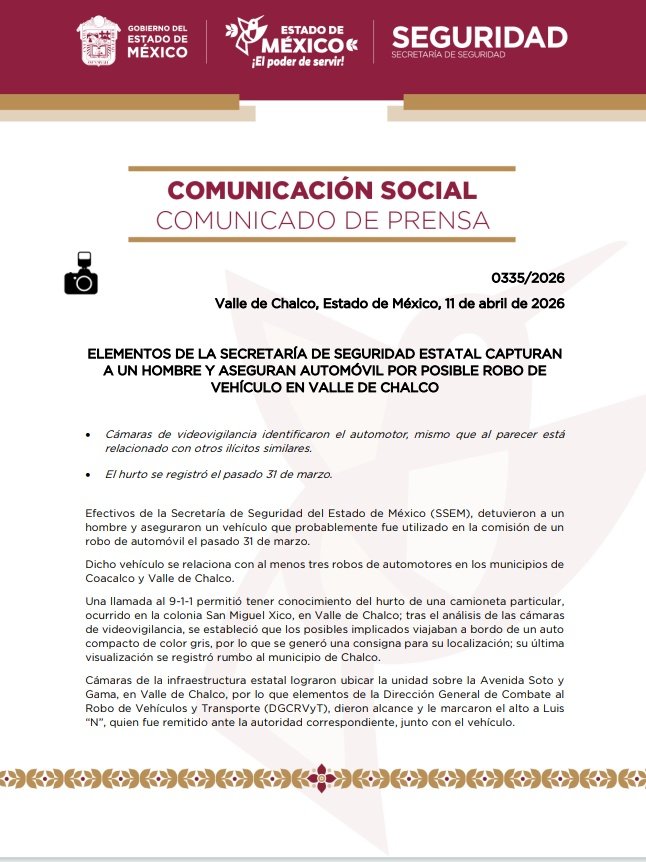 Secretaría de Seguridad del Estado de México tweet media