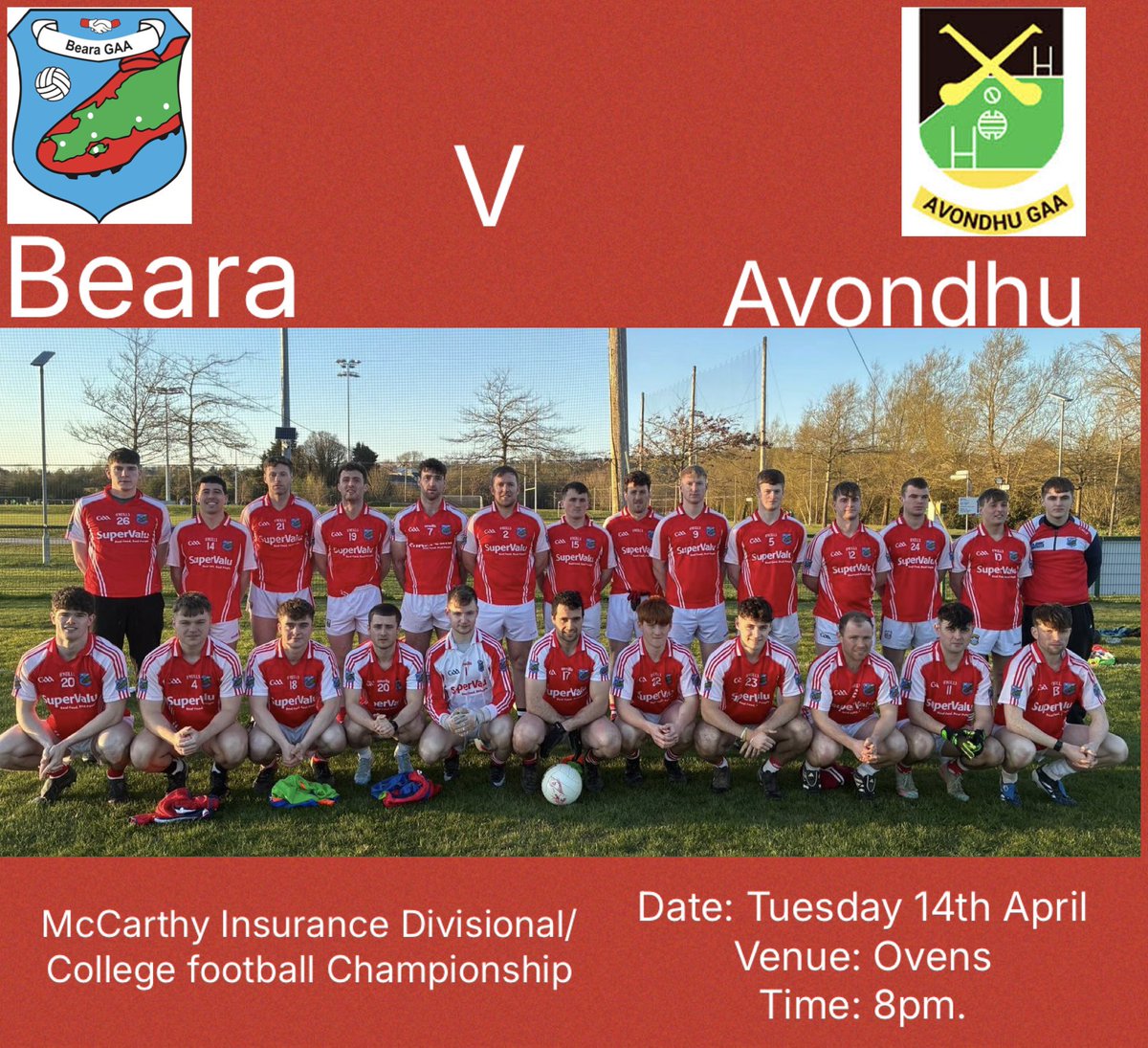 GaaBeara's tweet photo. Please note the game has a later start time of 8pm. https://t.co/xGzDd6iWtP