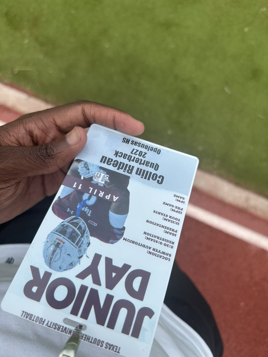 CRideau3's tweet photo. I had an amazing time @TSUFootball today! Thank you @dishman_cris  for having me! @CoachHaney_ @Coach_JW3 @camRonmccoy2 https://t.co/vGsjAC4zg9