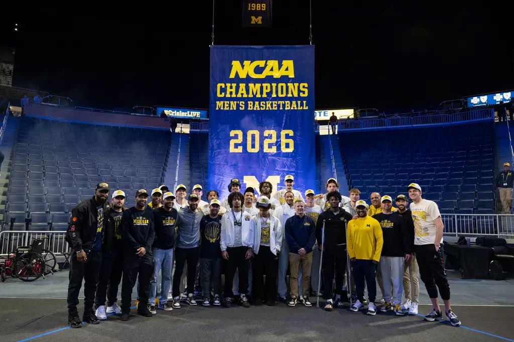 TrevHawk629's tweet photo. So proud of this group of guys. Not only did they sweep MSU but they had the best Tournament Run of any team in the history of March Madness. Nobody has ever scored 90 in every game of March Madness except the Championship. That’s something to be very proud of. 

#GoBlue https://t.co/085ATjWJGH