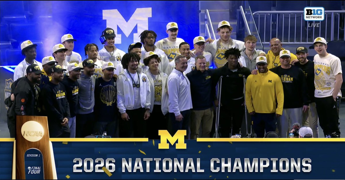TrevHawk629's tweet photo. So proud of this group of guys. Not only did they sweep MSU but they had the best Tournament Run of any team in the history of March Madness. Nobody has ever scored 90 in every game of March Madness except the Championship. That’s something to be very proud of. 

#GoBlue https://t.co/085ATjWJGH
