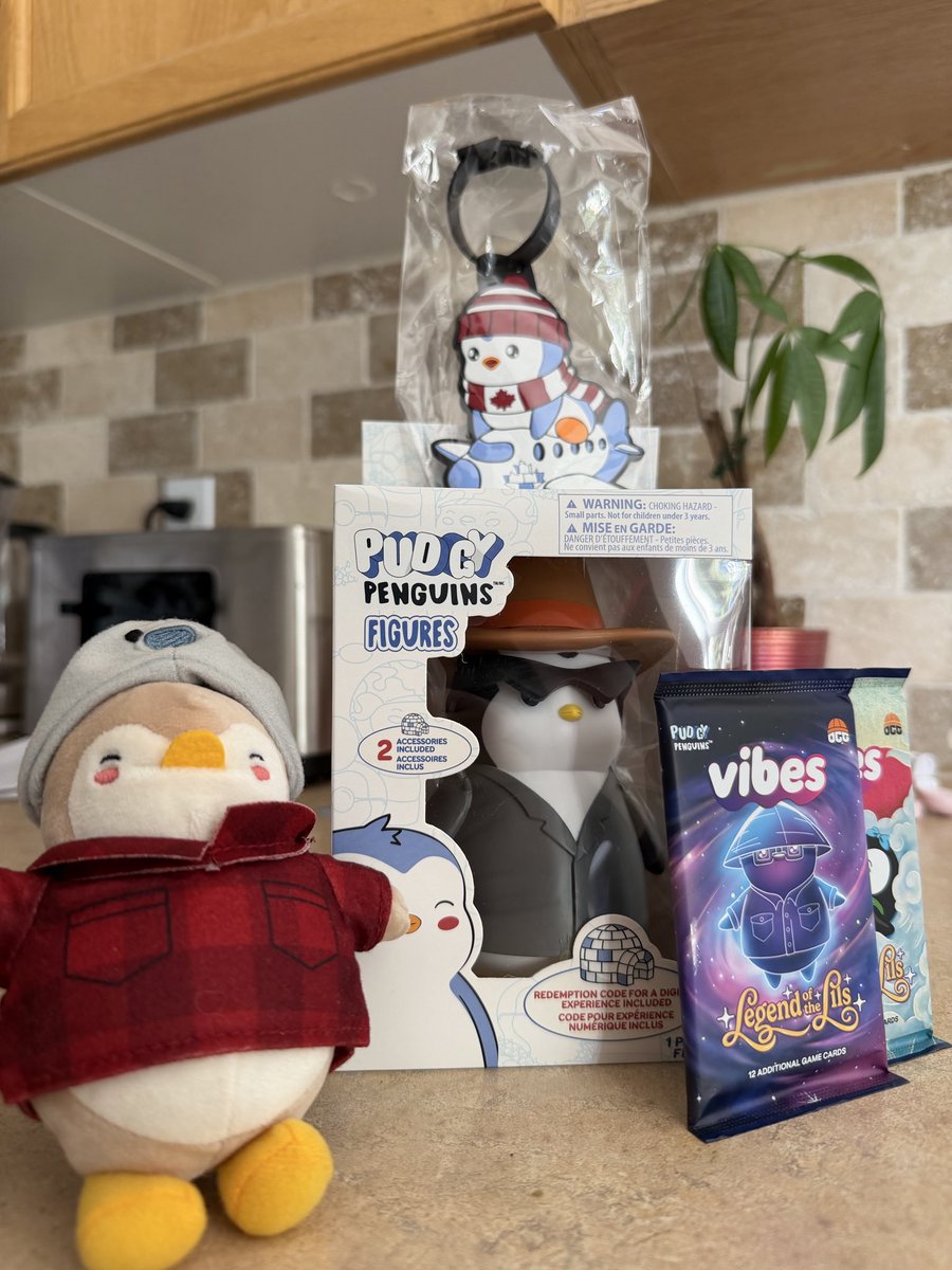 RyanPhilli52326's tweet photo. had an AWESOME time helping out @Spiffy_Penguin today at #hobbycon Toronto.

I’ll save the fun &amp; exciting stuff for Spiffy to share, but I was fortunate enough to walk away with some wicked @pudgypenguins merch

to open, or to keep the vibes sealed…
wdyg think? 🐧 https://t.co/uI60nYqcOa