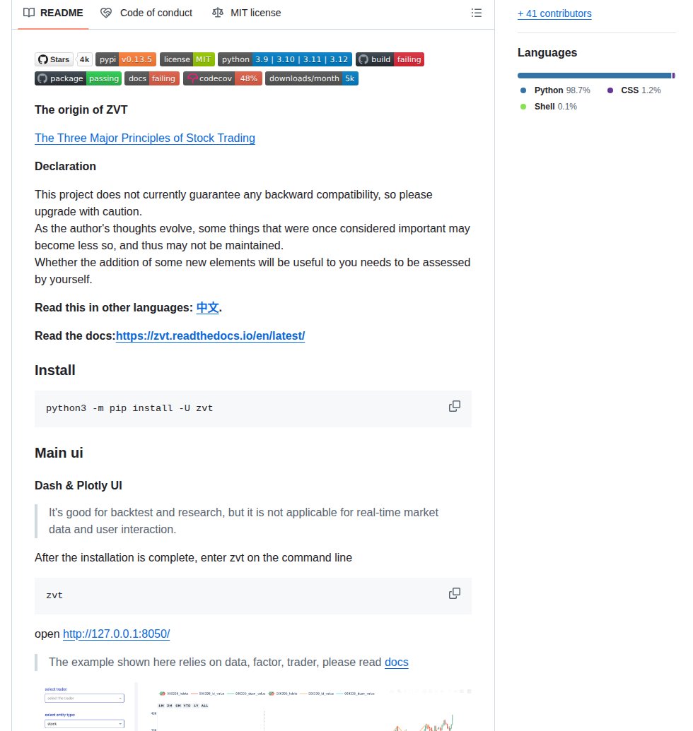_thegb_'s tweet image. 🚀 Descubra o zvt: seu novo framework modular de trading quantitativo que transforma dados em decisões em tempo real. Já testado em múltiplos mercados, pronto para quem quer ganhar tempo e lucros. 💹✨ #QuantTrading #Python github.com/zvtvz/zvt