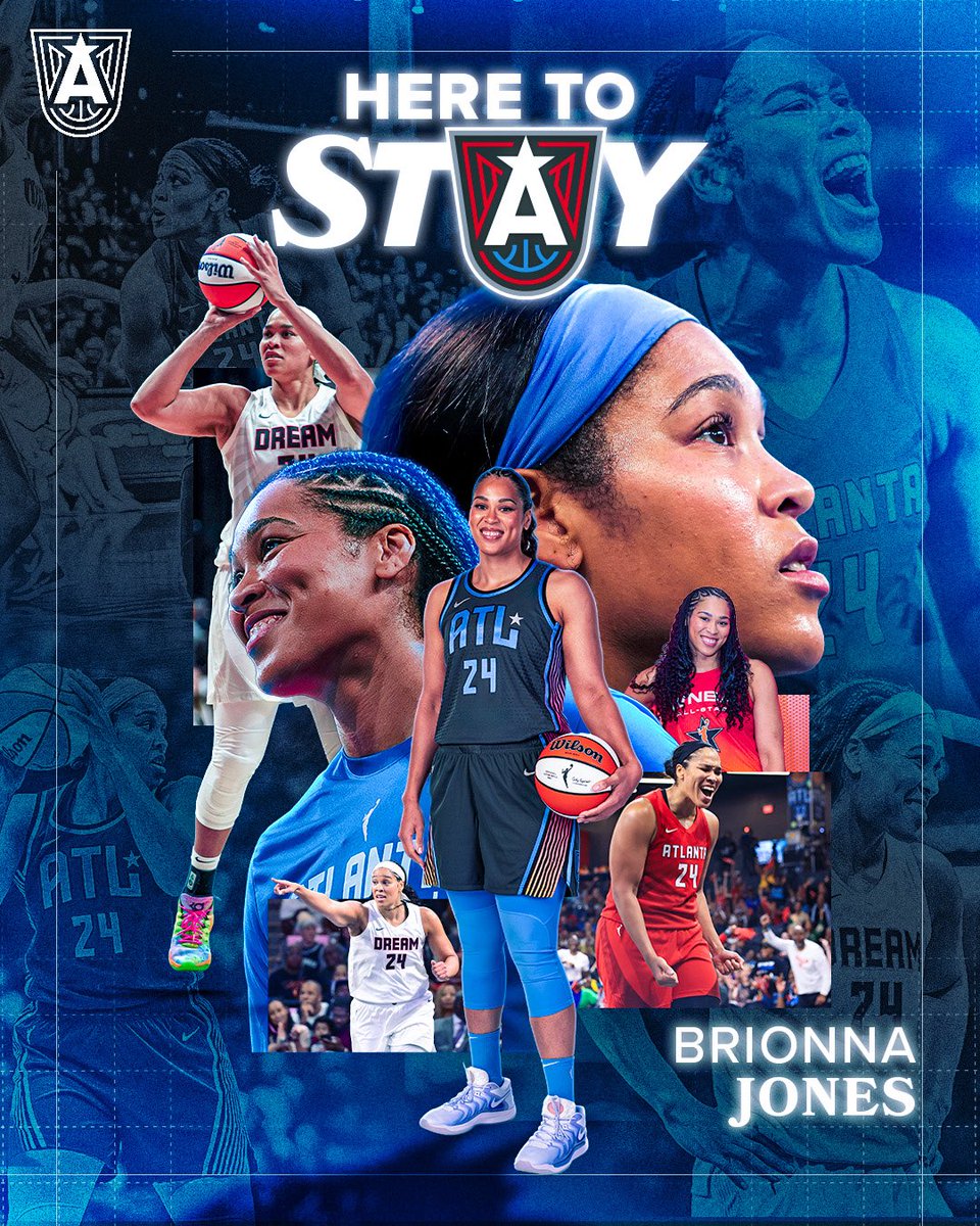 AtlantaDream's tweet image. 4x All-Star. Automatic Double-Double. In the A, her way. 

@_bjones18  is Here to Stay.