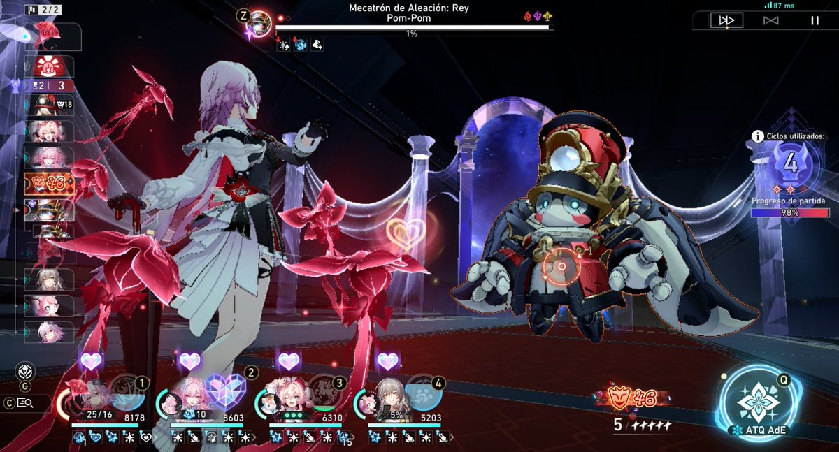 hsrbardeos's tweet image. saben esto me hizo pensar en lo fuerte que está el equipo de Evernight  (? No rompí la debilidad y aún asi xD