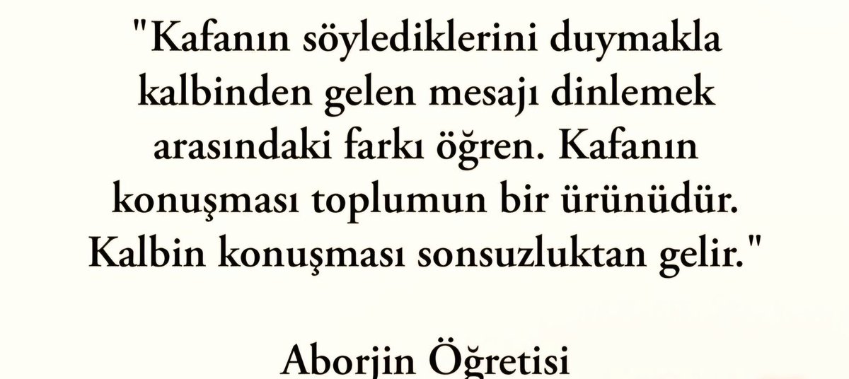Gecenin mesajı :
