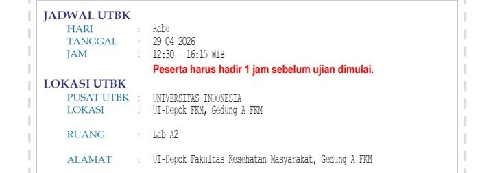 guys ada yg sama ga di fkm ui tgl 29 sesi 2, dri tadi nyari temen ga ketemu 😢😢