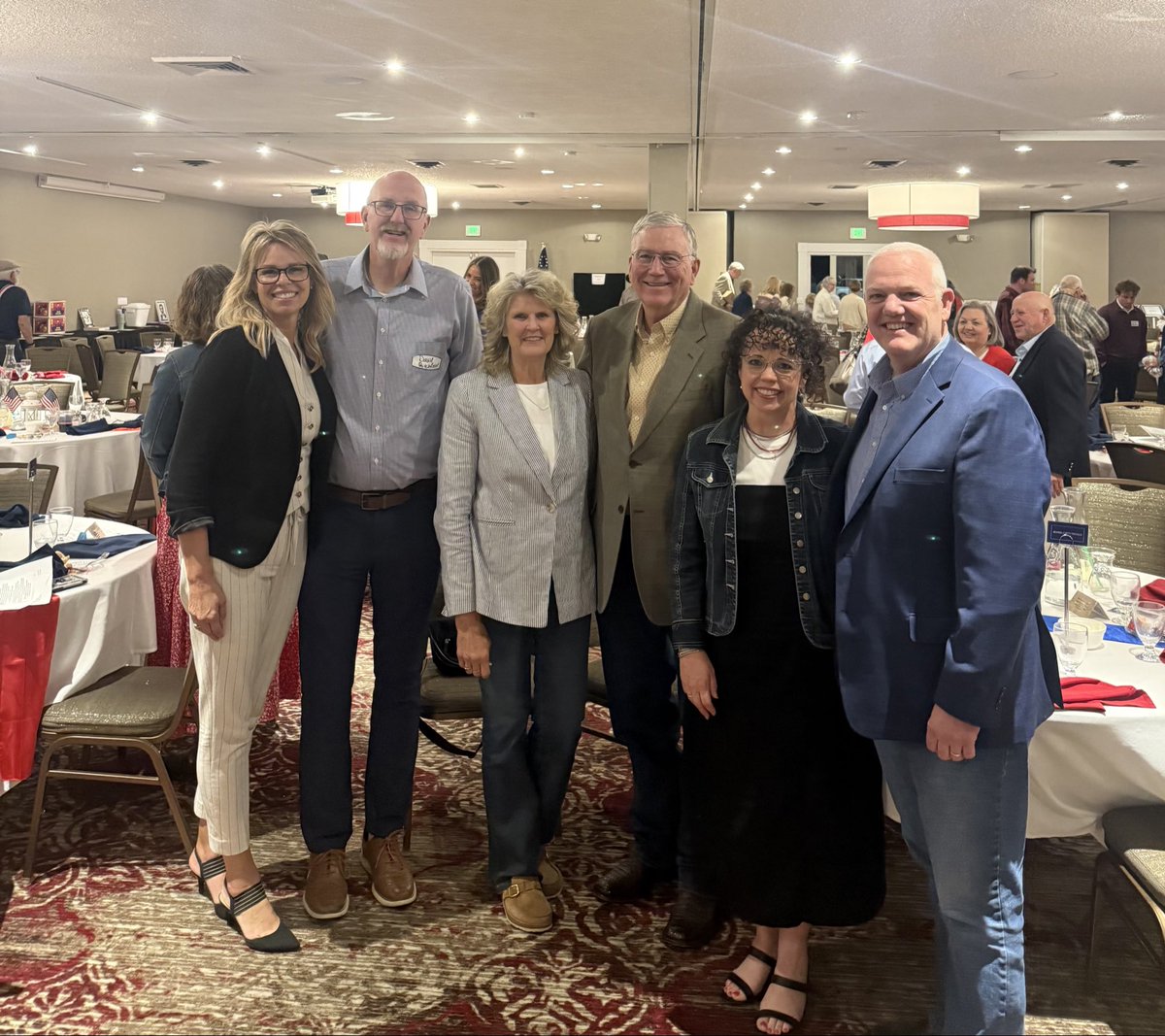 bwoolf91's tweet photo. Mini-Cassia Counties showed up for Lincoln Day with a record-breaking crowd and great energy! Janalee and I loved spending the evening with our Oakley friends, Lt Governor Scott &amp; Sarah Bedke and Superintendent Debbie &amp; David Critchfield. https://t.co/oS4D9G6YrL