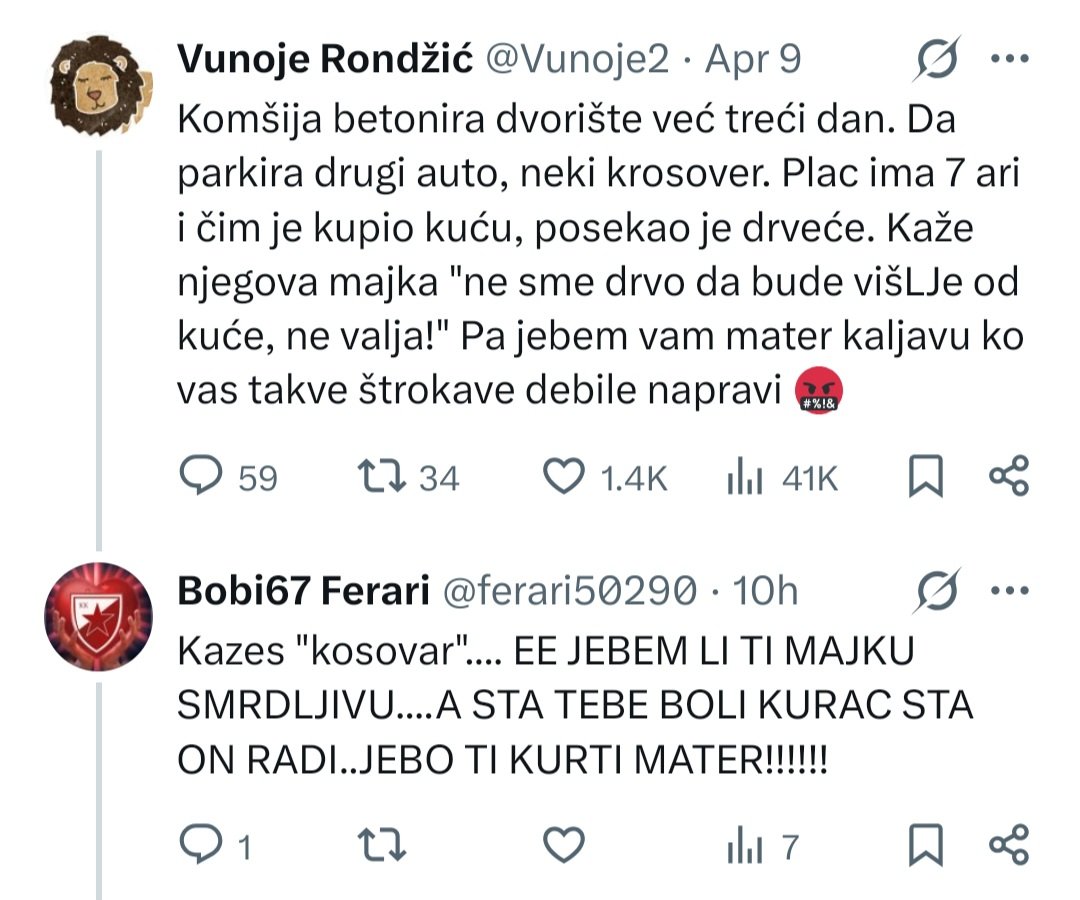 Vunoje2's tweet photo. Gle budale... piše KROSOVER (vrsta karoserije) a on čita KOSOVAR 😂😂😂
Jeb'o te Vuč̣iç u dupe... some glupi! https://t.co/BIzIhVYEHV