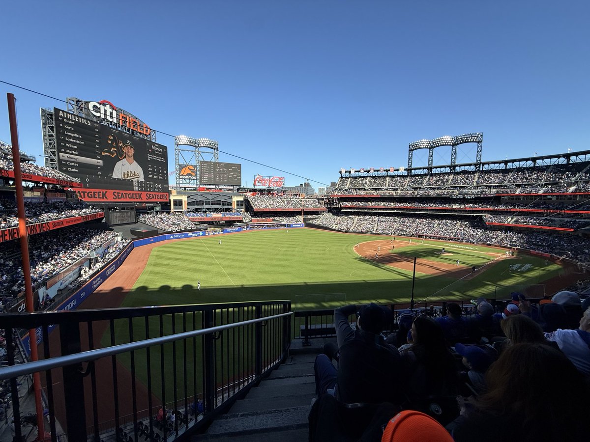 StadiumPage's tweet photo. 2026 game 3. Mets vs A’s https://t.co/lPmtZiTM1e