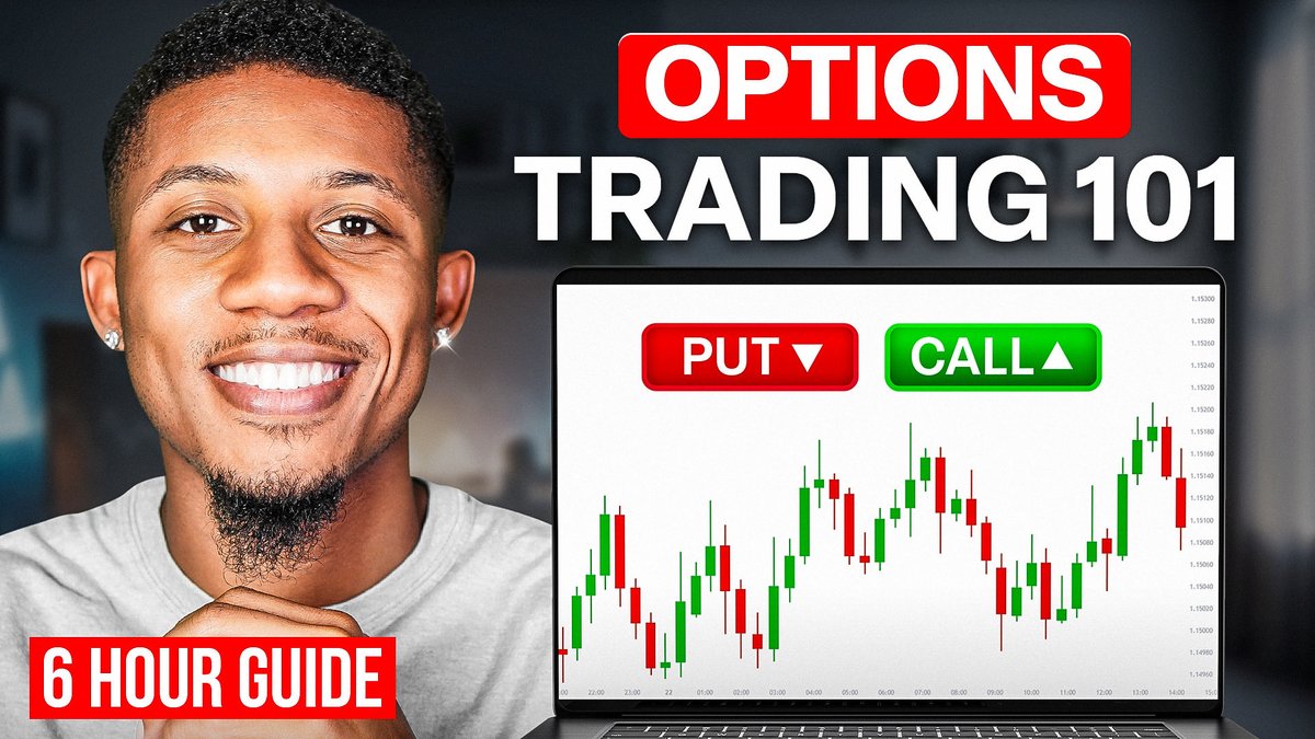 DontezAkram's tweet photo. The free 6 hour options trading course is officially LIVE on YouTube

For every beginner / intermediate trader who doesn’t want to or have the funds to buy a course. This is for you 

All I ask is you complete it. Then use it. That’s it. 

Enjoy! - Watch here - https://t.co/b24tLSlt7o