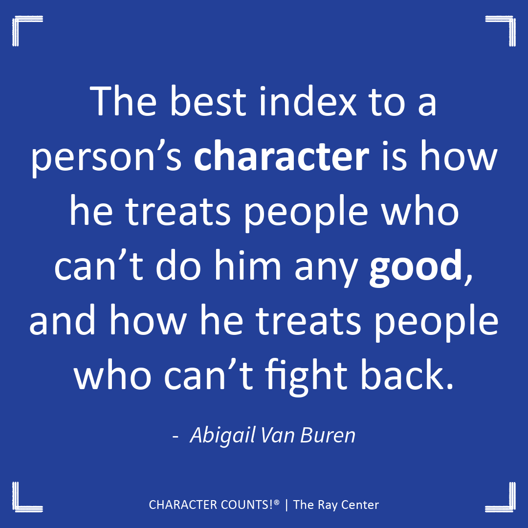 CHARACTER COUNTS tweet media