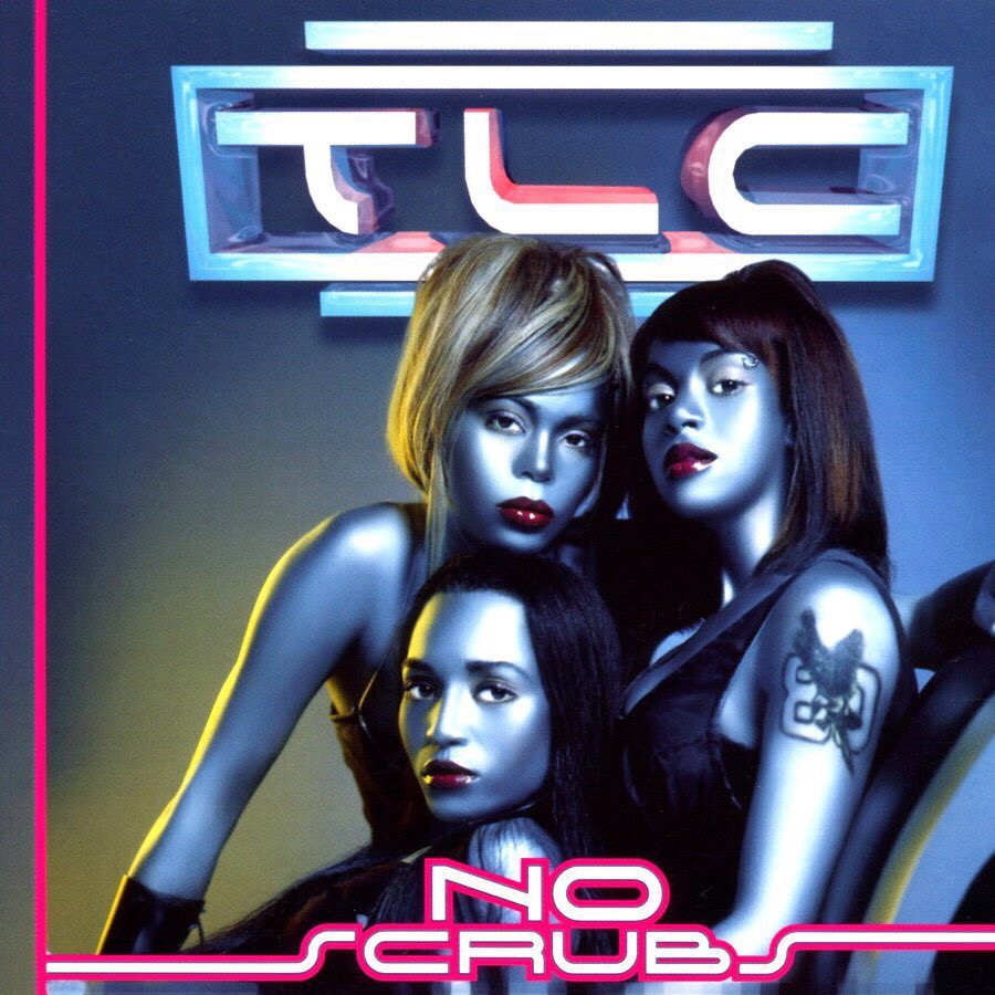 landofthe80s's tweet image. On this date in 1999, “No Scrubs” by TLC reached #1 on the Billboard Hot 100. #90s