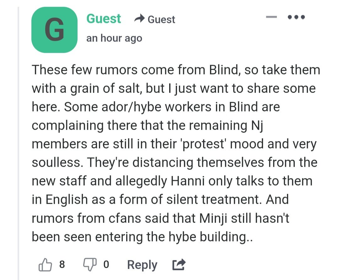 ador staff watching through the window as hanni, haerin, &amp; hyein exit the hybe building to enter Minji's car after hanni cursed them out in English but they didn't understand, haerin said nothing &amp; hyein had earbuds in ignoring everyone &amp; minji has dani on ft in the whip.