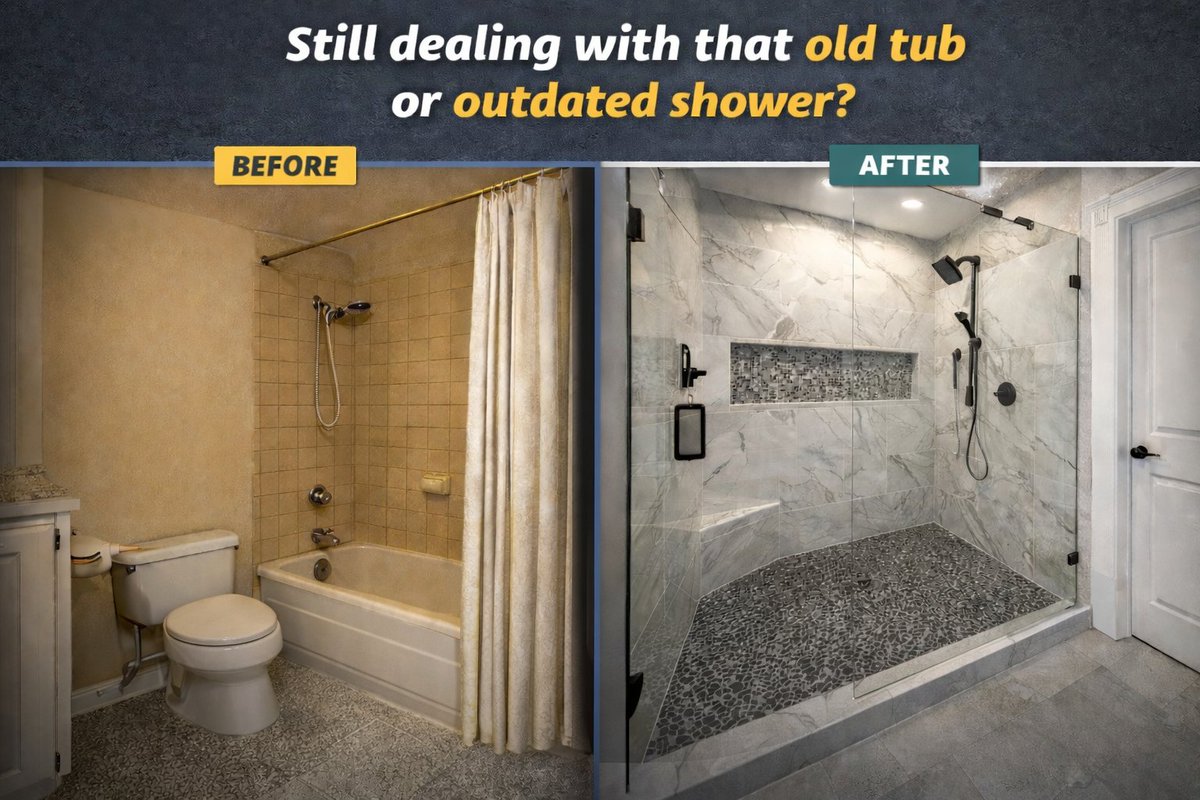Still dealing with that old tub or outdated shower?

A walk-in shower with modern tile can make your bathroom feel brand new.

Pittsburgh Property Remodelers provides professional bathroom remodeling services throughout Pittsburgh.

Reach out to discuss your project.