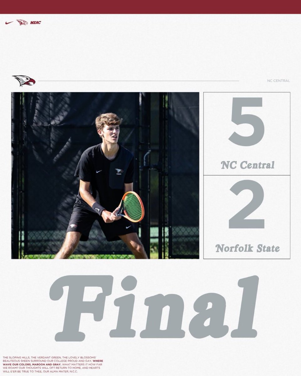 NCCU Men's Tennis tweet media