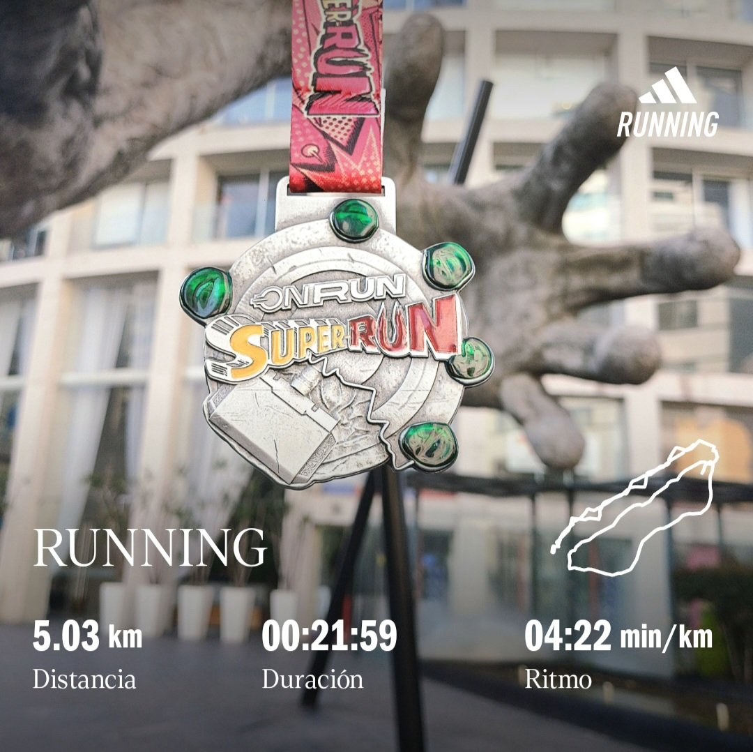 juliobikerun555's tweet photo. Después de un pequeño break a volver a las andadas 🏃🏃🏃💨. Se corren estos #5K de los #OnRunMX a distancia en la #CarreraSuperRun 🦸♂️👊🏃💨 #SuperRun 🦸♂️👊 modo #Virtual . @Comunirunners @MeEncantaCorrer @yoelegicorrer1 @SumandoKMx @ManicomioRunner @CanalRunning @CorroAMiPaso https://t.co/ezfKnngWyi