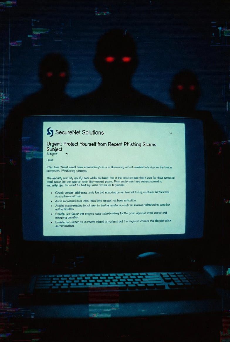 "Beware of Phishing Scams" - a short horror fiction story from Time Zone Weird: timezoneweird.substack.com/p/beware-of-ph…