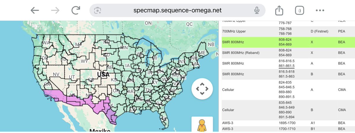 CatSE___ApeX___'s tweet image. 💯 the 800 MHz spectrum of Grain (pink maps 3&amp;amp;4) is coming to 
$ASTS with or without T-Mobile.

Like the Vzn+AT&amp;amp;T spectrum in map 1&amp;amp;2 did.

My guess is together with T-Mobile.
