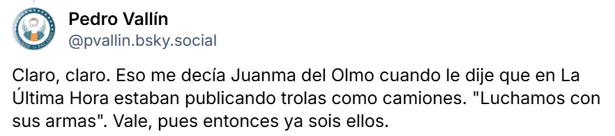 Pedro Vallín tweet media