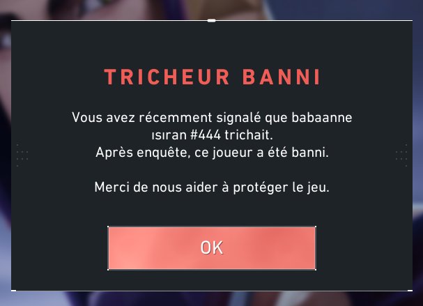 RGapalo's tweet photo. Bonsoir @RiotSupport 

Serait il possible de reprendre mes 16 rr perdu ? Un cheater et on est pas remboursé + la reyna joue en 5s avec des bas rank et qui cheat pour rank up MDR 
#VALORANT #riot https://t.co/qcdi1pWne1