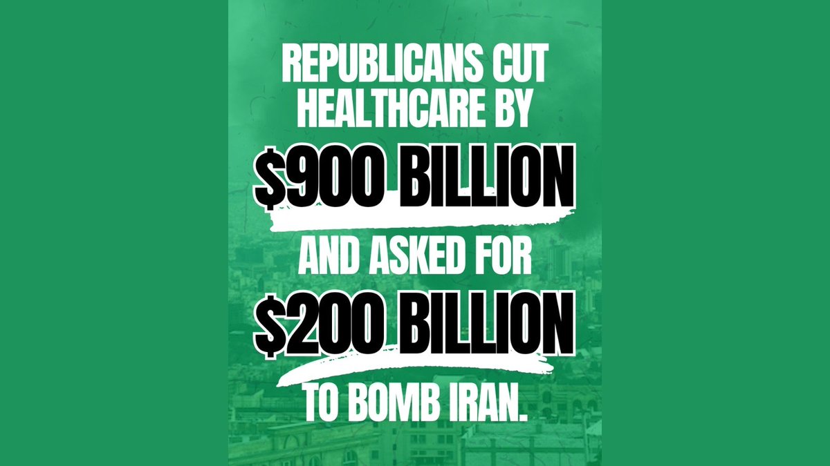 Trump and his Republican allies in Congress continue to waste away our tax dollars on war and terrorizing communities.

Anything but giving us healthcare.