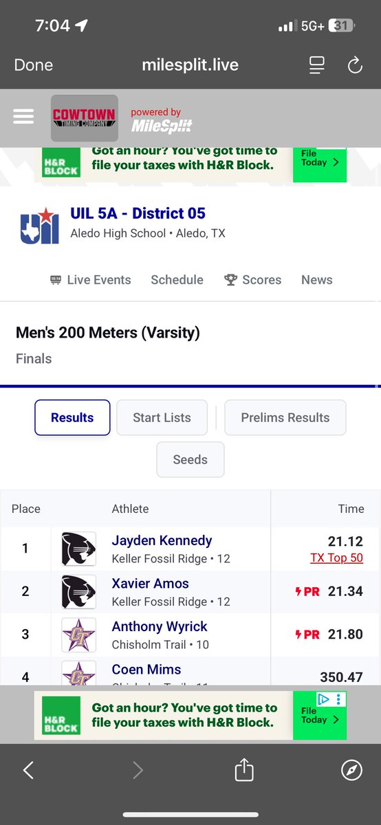 xavier_amos29's tweet photo. New 200m and 100m PRs! 21.34🥈and 10.60🥈🚨All possible with God, The Lord gave me the strength and power to push through and advance to area in the 200 and 100🙏 #AGTG #trackandfeild #200m #100m #finalist @coach_LDMC @FRHSTrackField https://t.co/k7b7pBm9yD