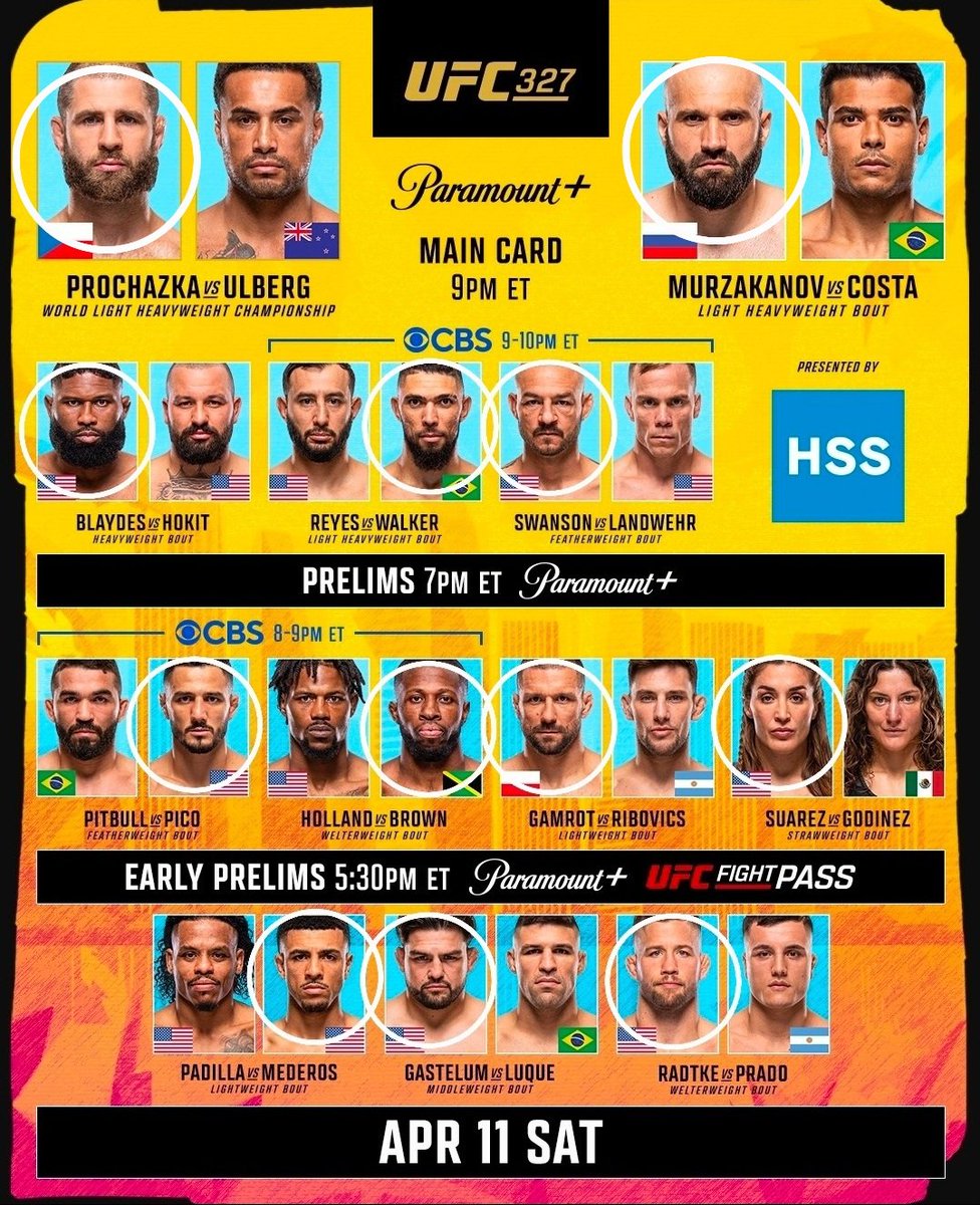 TrobsFightPicks's tweet photo. All the picks for UFC 327. Read all the fight breakdowns on my page and get all my props and bets with the link in my bio!👊🏽💰
#UFC #MMA #UFC327 #Predictions #Jiri #Ulberg #Azamat #Costa #Blaydes #Hokit #Walker #Reyes #Swanson #Landwehr https://t.co/8YeAwl70h9