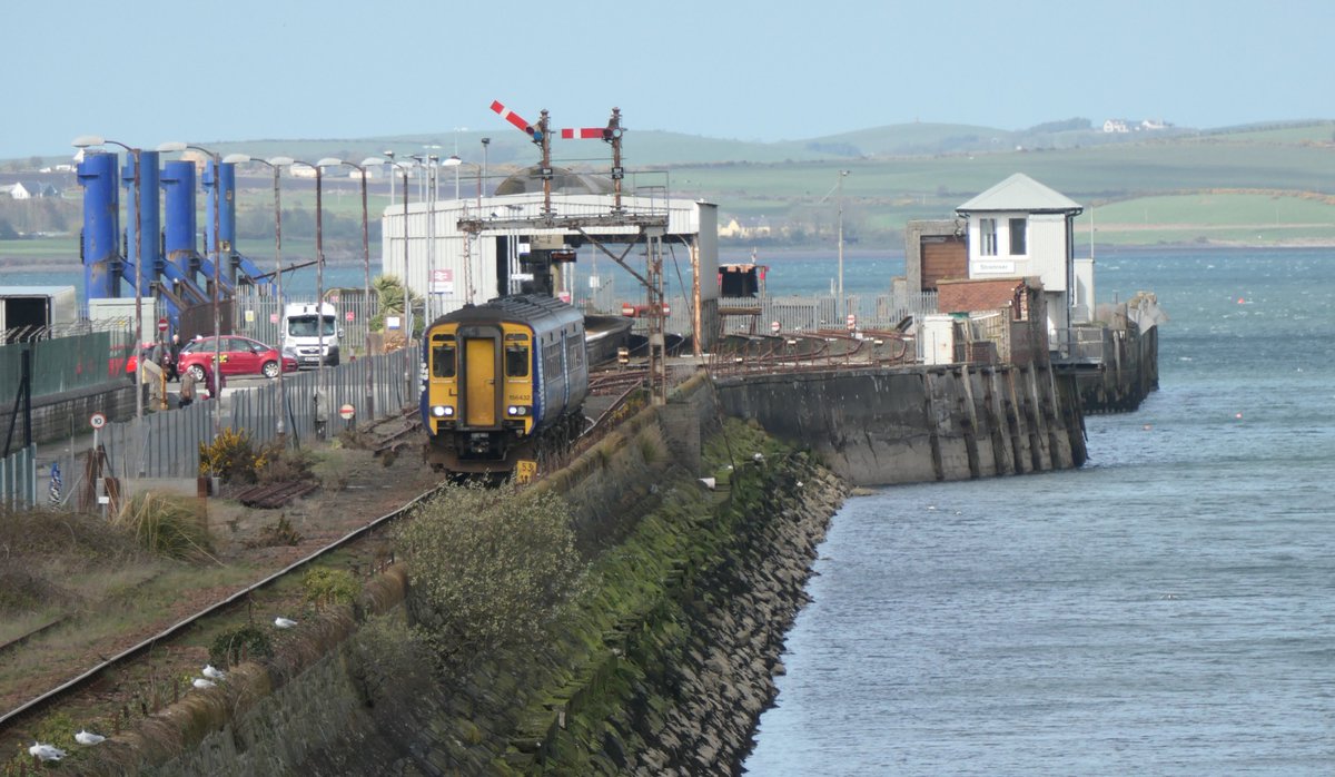Scotrail Saltire liveried 156432 departs Stranraer with 1A63 13.05 service to Ayr 11.4.26 scottishtrains.zenfolio.com/p604331348/e54…